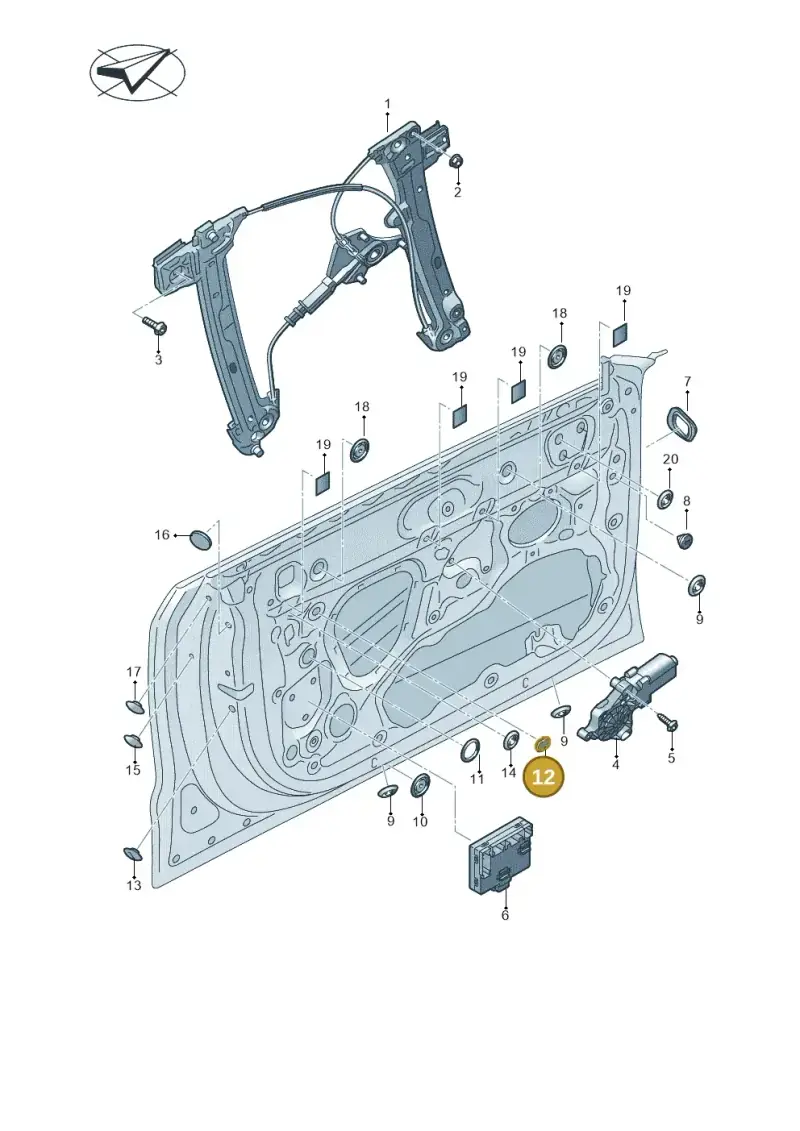 8P4837798 — Audi RS7 Sportback (2019-) diagram 435837600, position 12