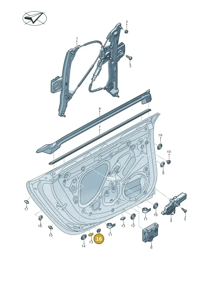 8P4837798 — Audi RS7 Sportback (2019-) diagram 435839600, position 16