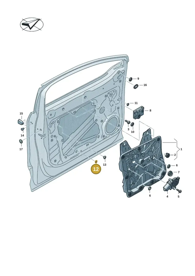 8P4837798 — Audi Q4 Sportback (2021-2022) diagram 89a837060, position 12
