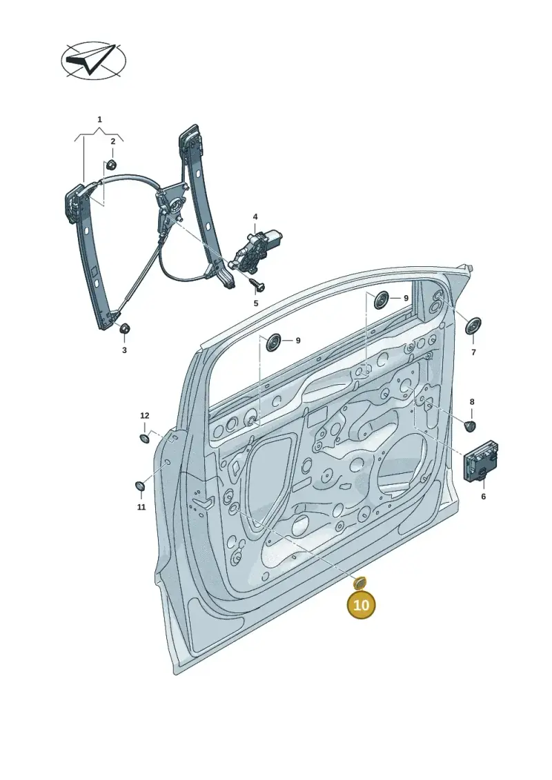 8P4837798 — Audi Q6 e-tron (2023-) diagram f5s837060, position 10