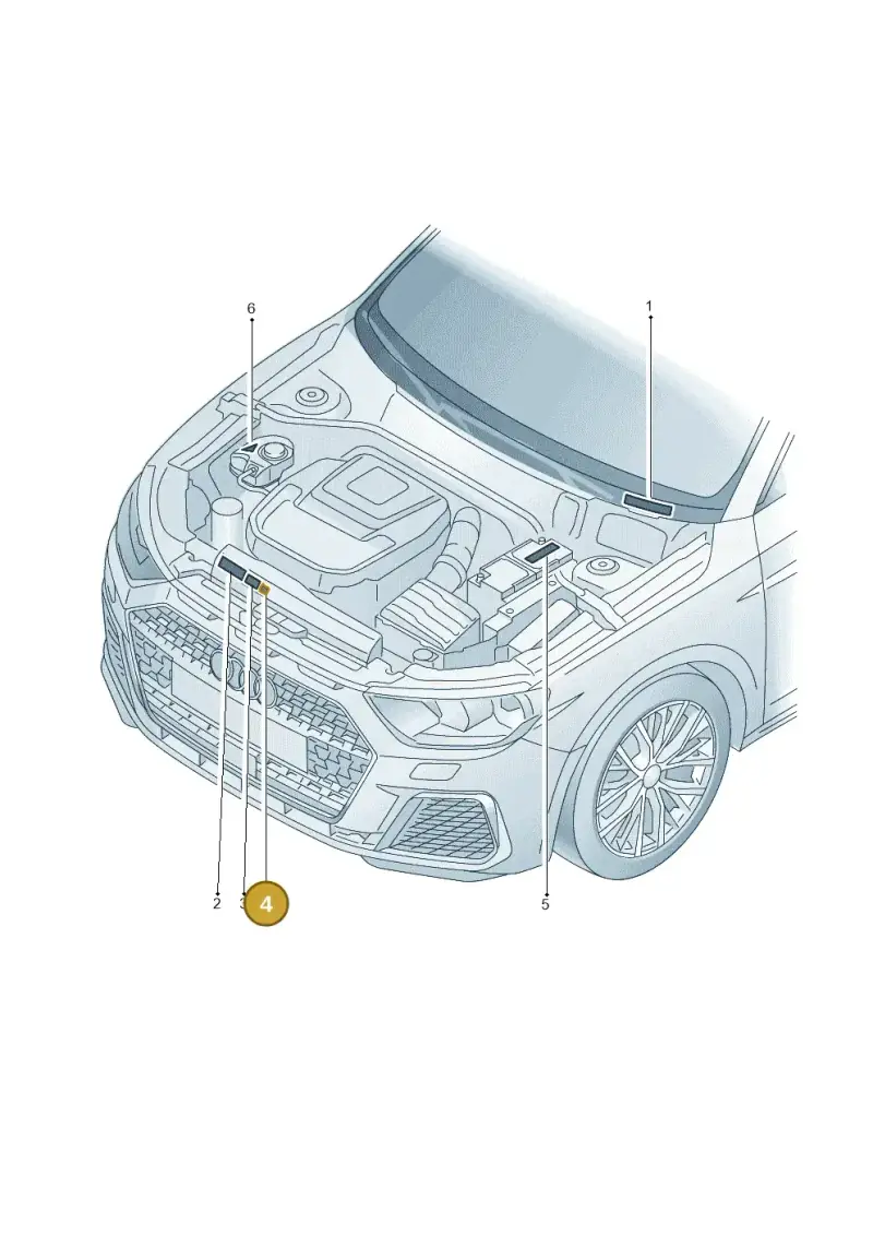 8R0010515AA — Audi A1 Sportback (2018-2025) diagram 592010100, position 4