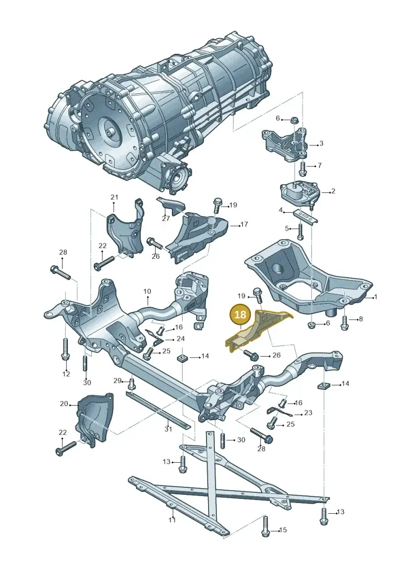 8R0399299 — Audi Q5 qu. 2.0 TDI (2012-2017) diagram 724399200, position 18