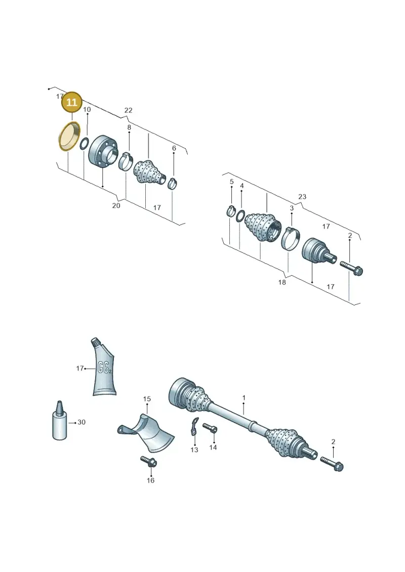8R0501269 — Audi Q5 qu. 2.0 TDI (2008-2012) diagram 758501020, position 11