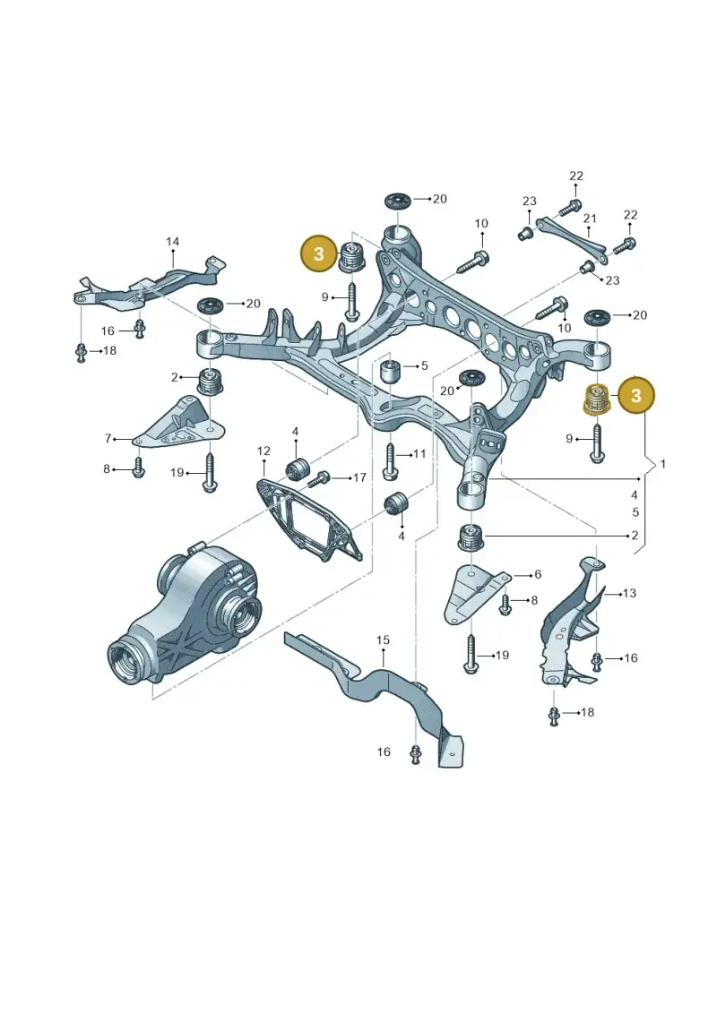8R0505145A — Audi A4 Av. Allroad (2008-2016) diagram 620505020, position 3