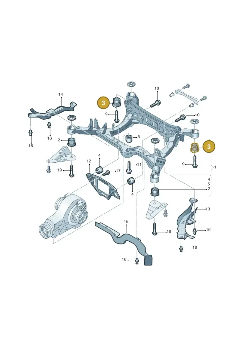 8R0505145A — Audi Q5 (2009-2018) diagram 687505002, position 3