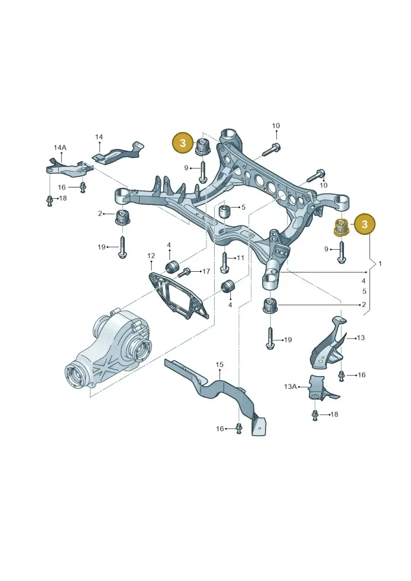 8R0505145A — Audi Q5 qu. 2.0 TDI (2012-2017) diagram 758505020, position 3