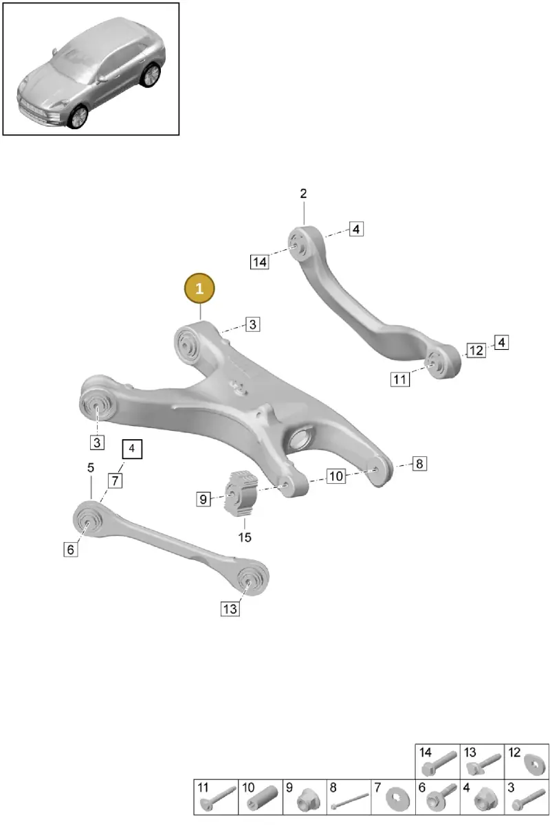 8R0505311F — Porsche Macan (2018-2022) diagram p52501010, position 1