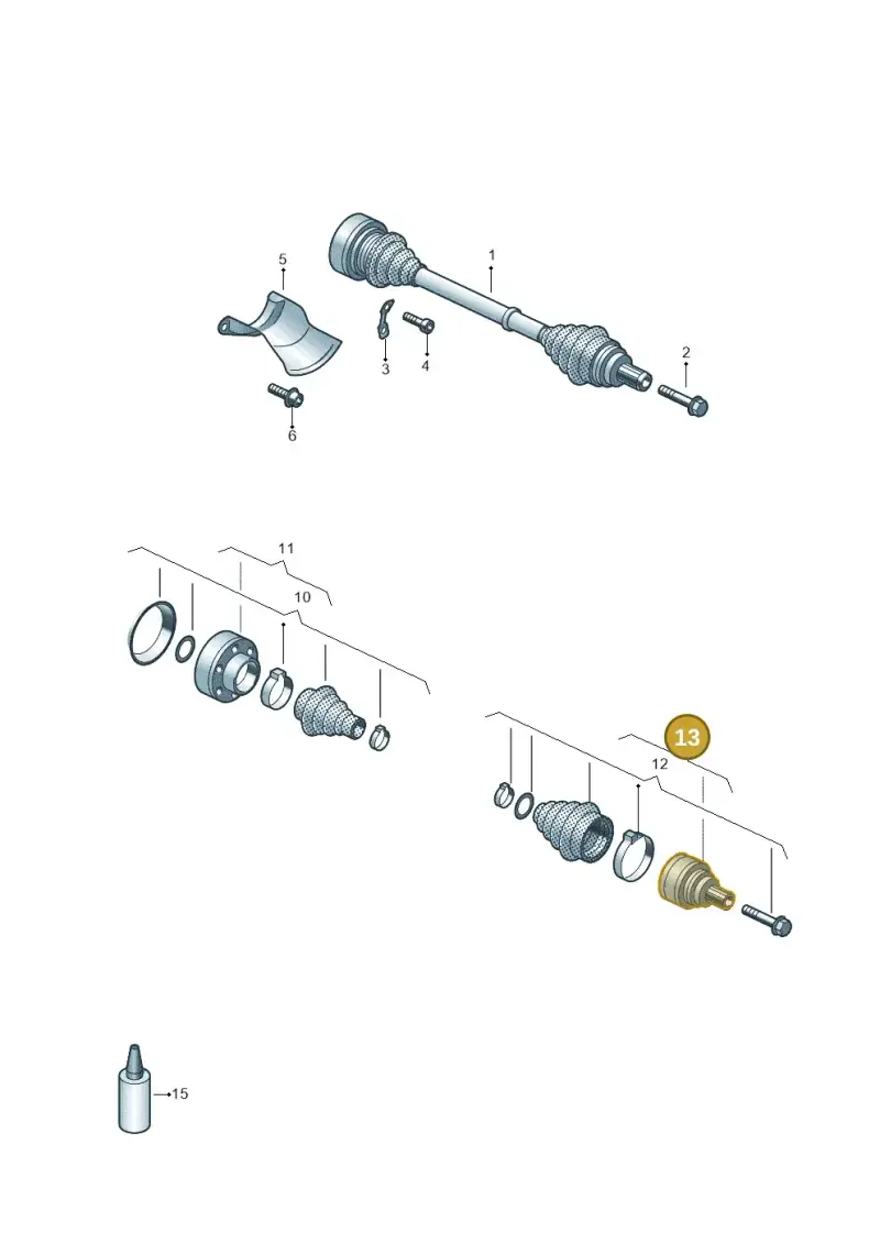8R0598099B — Audi Q5 qu. 2.0 TDI (2012-2017) diagram 798501020, position 13