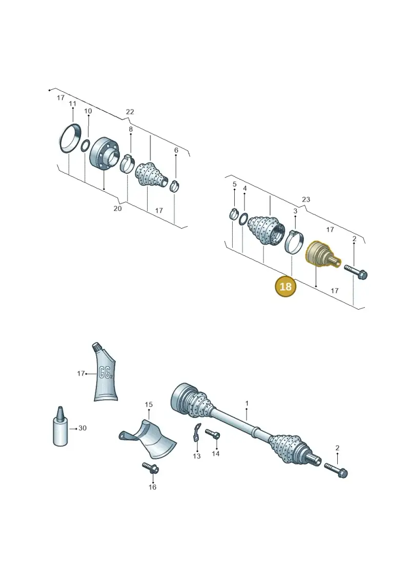 8R0598099 — Audi A7 Sportback (2014-2018) diagram 758501020, position 18
