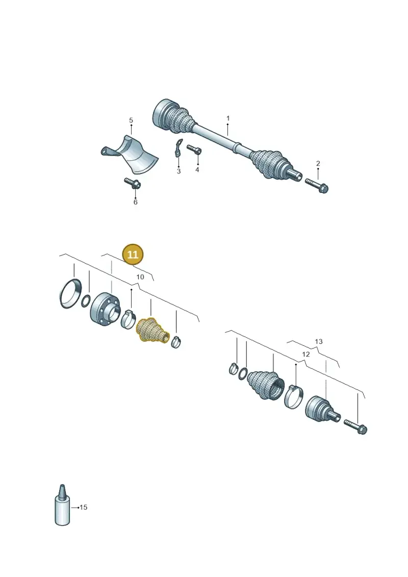 8R0598103 — Audi A6 qu. 3.0 tdi (2014-2018) diagram 798501020, position 11