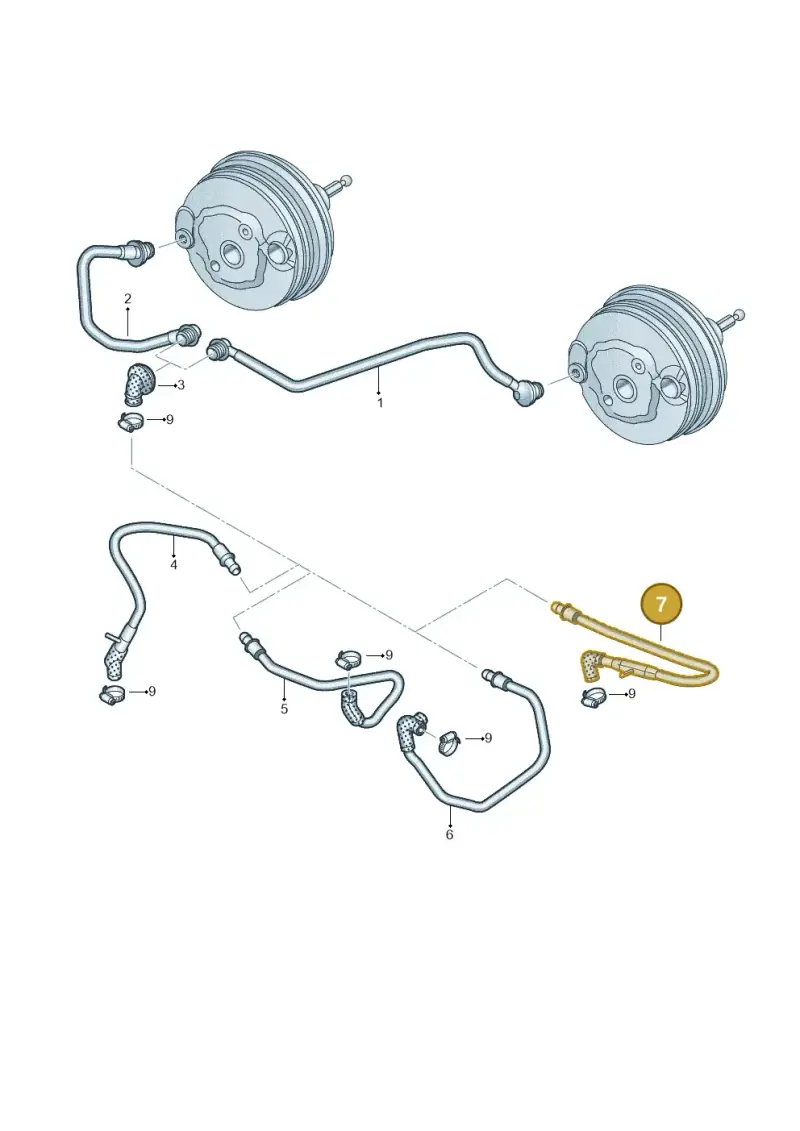 8R0611931AD — Audi Q5 qu. 2.0 TDI (2008-2012) diagram 620611700, position 7