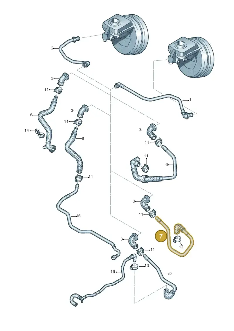 8R0611931AD — Audi Q5 qu. 2.0 TDI (2012-2017) diagram 751611700, position 7