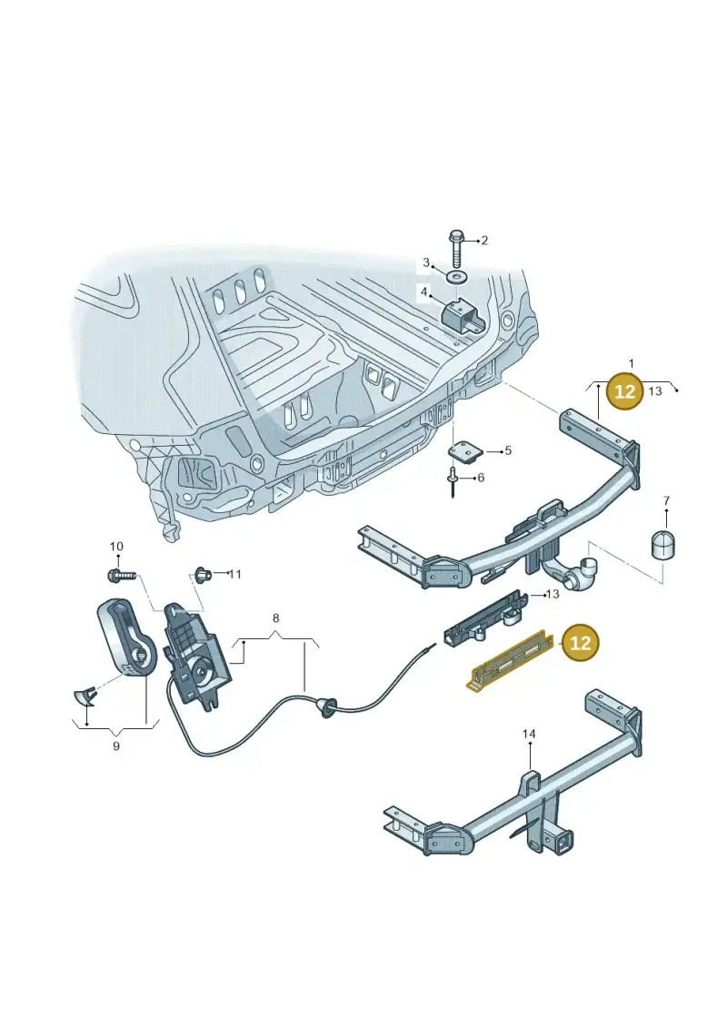 8R0800627 — Audi Q5 qu. 2.0 TDI (2012-2017) diagram 647804500, position 12