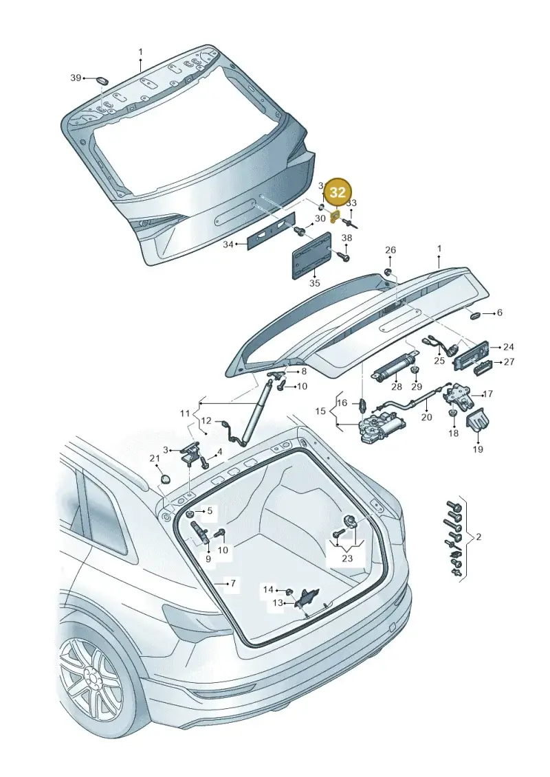 8R0827199 — Audi Q8 e-tron (2018-2020) diagram 586827000, position 32