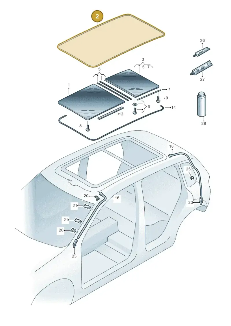 8R0877459A — SEAT Leon ST (2016-2020) diagram 634877000, position 2