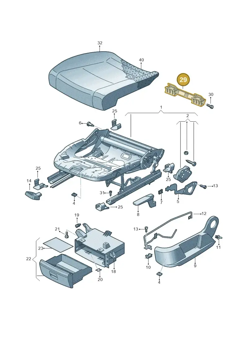 8R0881545 — Skoda Yeti (2013-2017) diagram 666881010, position 29