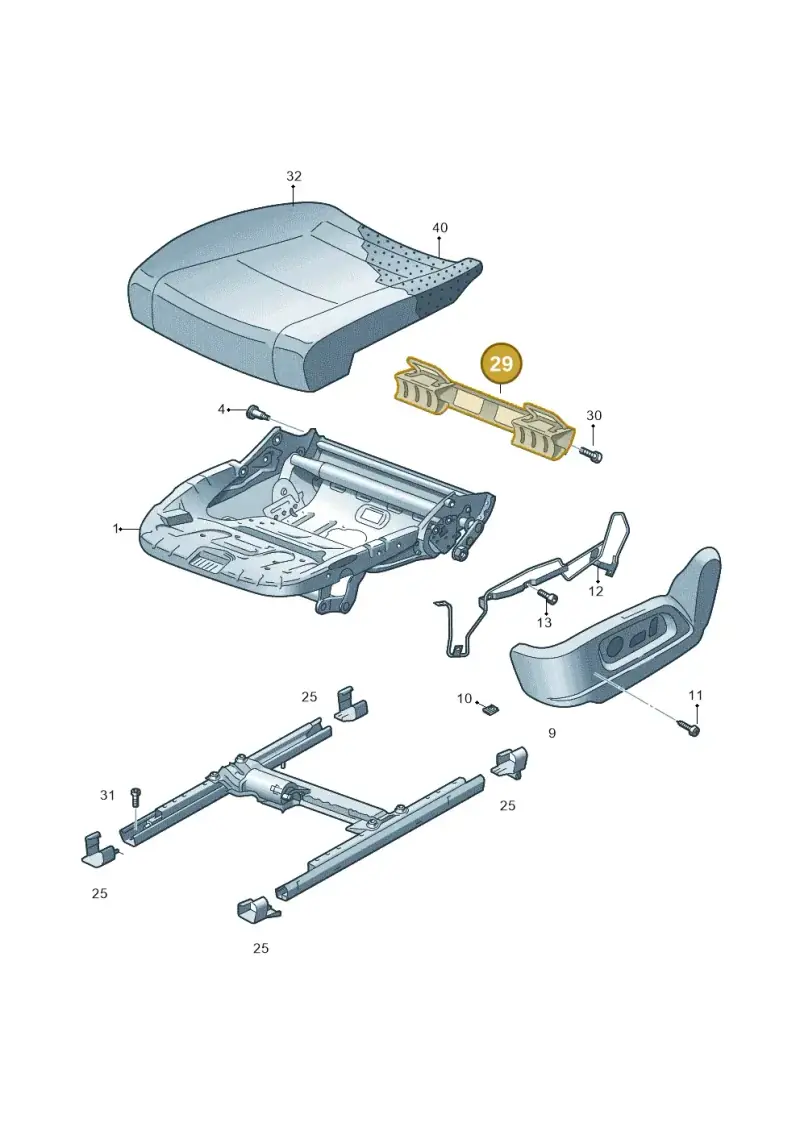 8R0881545 — Skoda Yeti (2013-2017) diagram 666881100, position 29