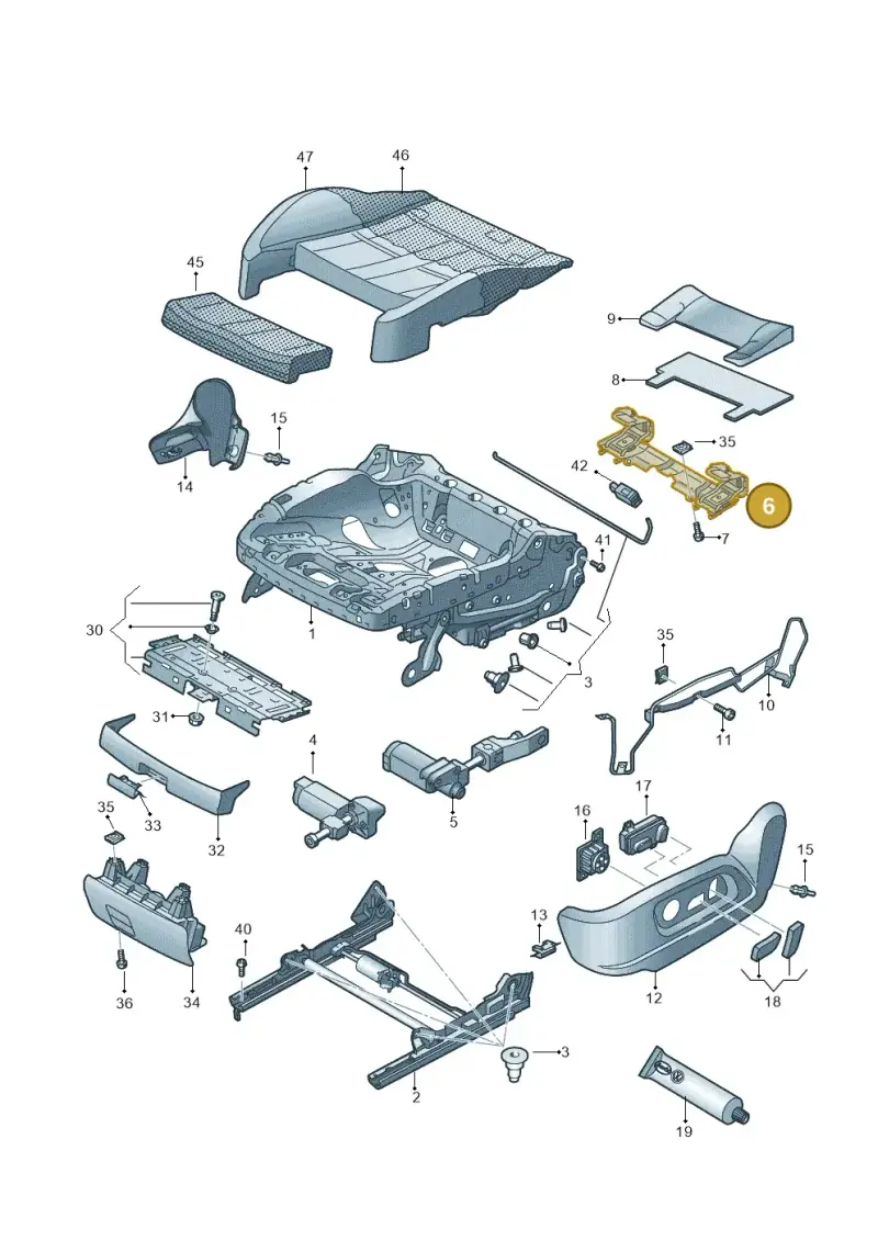 8R0881545 — Audi RS Q3 (2013-2018) diagram 764881100, position 6