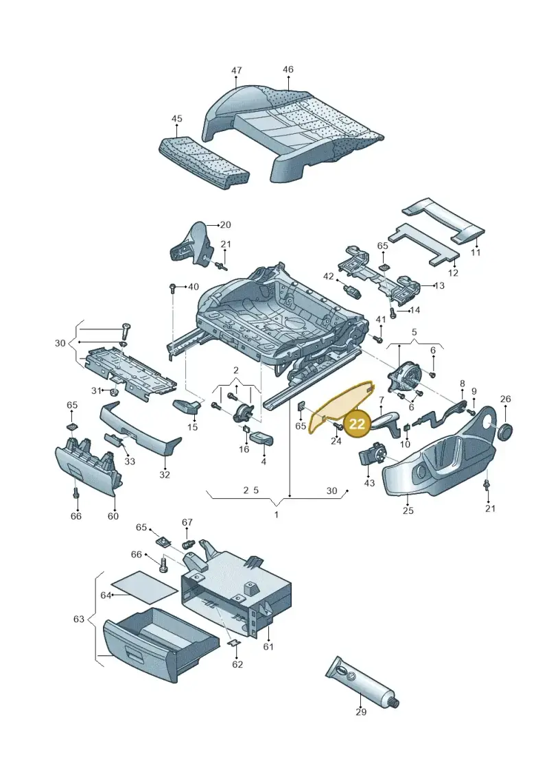 8R0881559 — Audi Q3 2.0 TDI (2014-2019) diagram 728881000, position 22