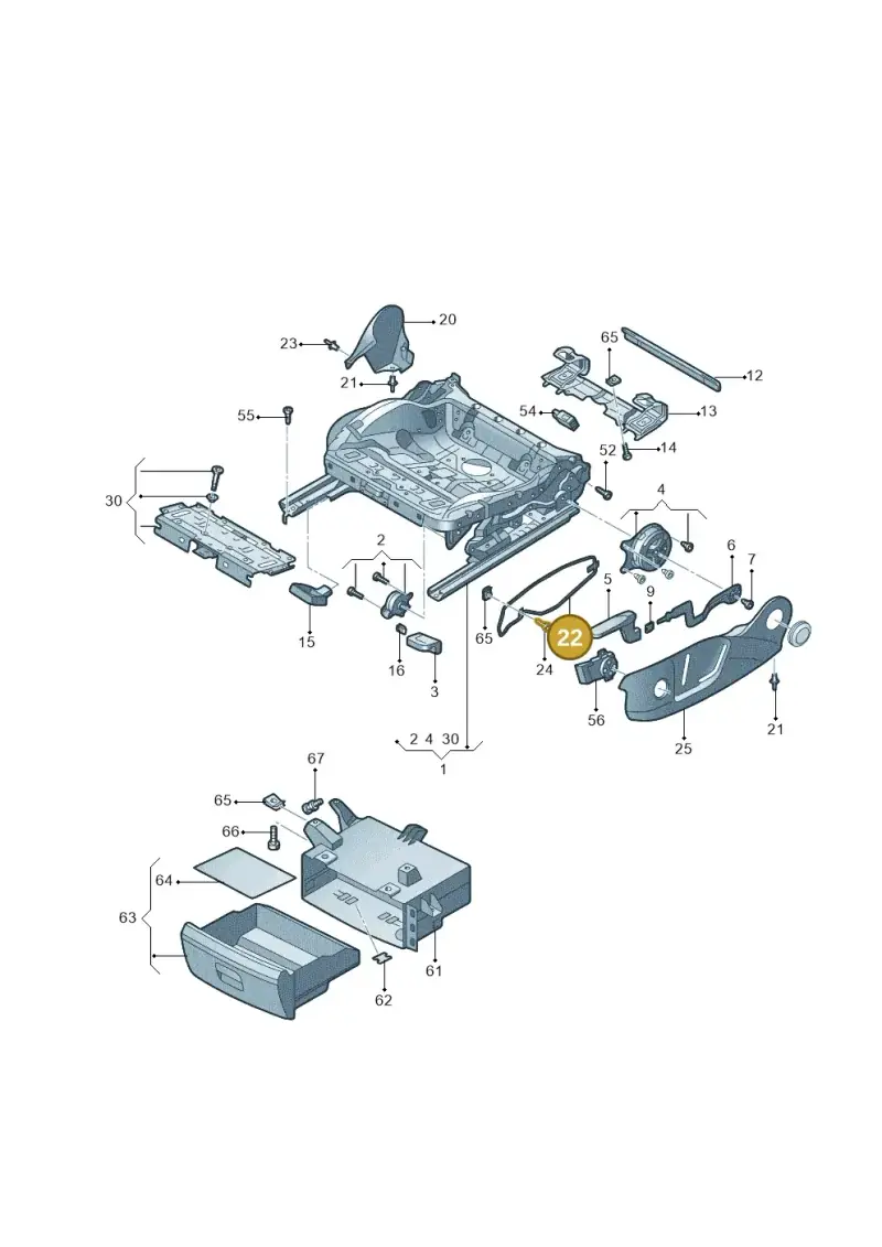 8R0881560 — Audi Q5 qu. 2.0 (2009-2018) diagram 687881000, position 22