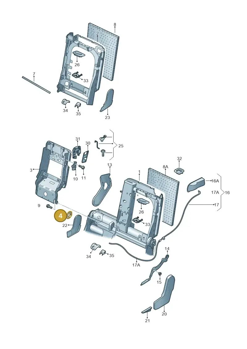 8R0885678 — Audi Q5 qu. 2.0 TDI (2012-2017) diagram 647885600, position 4