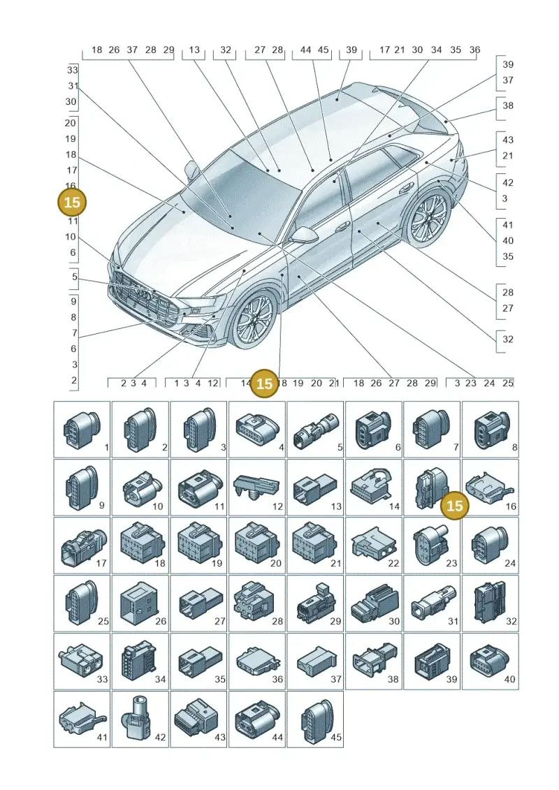 8R0972701 — Audi RS Q8 (2019-2025) diagram 429971820, position 15