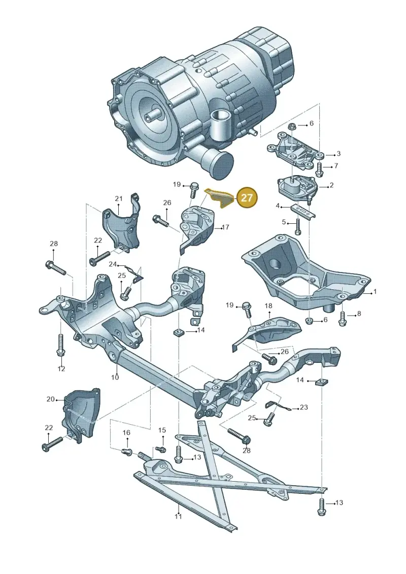 8R2399300A — Audi Q5 qu. 2.0 TDI (2008-2012) diagram 620399600, position 27