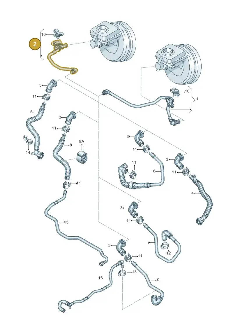 8R2611931B — Audi Q5 qu. 2.0 TDI (2012-2017) diagram 751611750, position 2