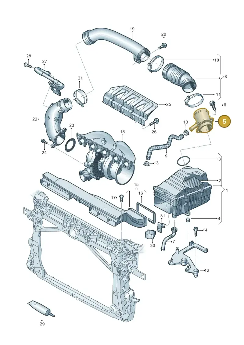 8S0129638 — SEAT CUPRA Formentor (2020-) diagram 898133300, position 5