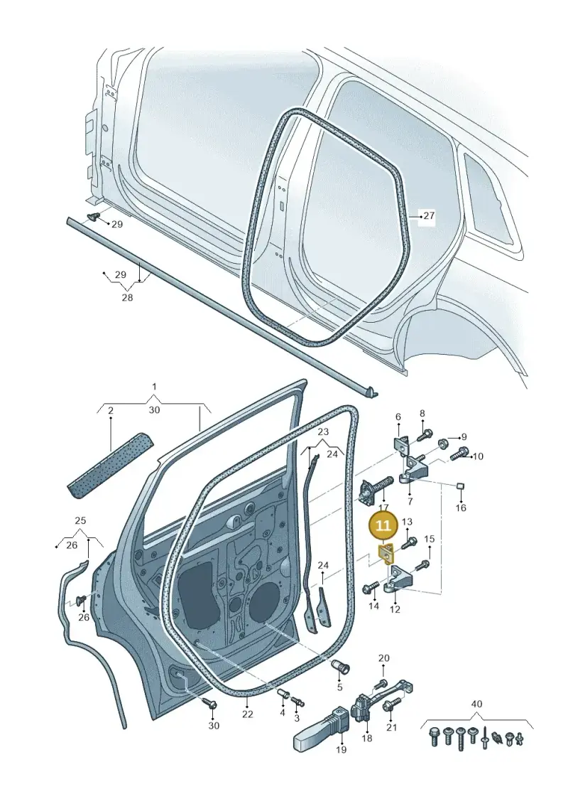 8S0833406B — Audi Q8 e-tron (2018-2025) diagram 586833010, position 11