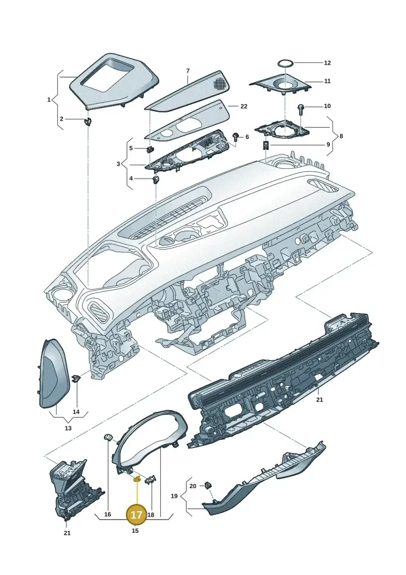 8S0853107 — Audi RS Q8 Quattro (2019-) diagram 429857015, position 17