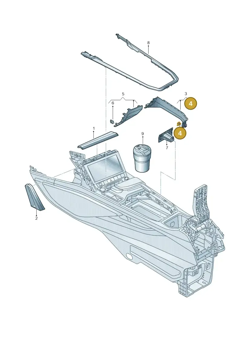 8S0853107A — Audi Q8 e-tron (2018-2020) diagram 586863520, position 4