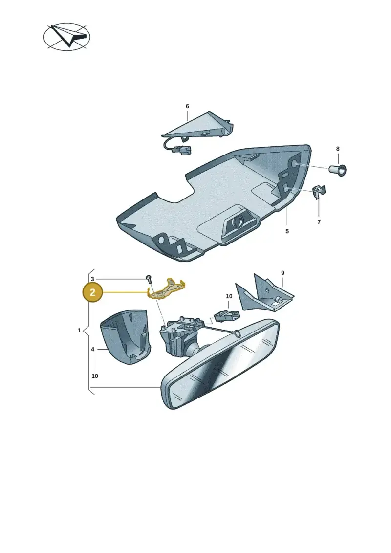 8S0857118A — Audi RS e-tron GT (2020-2020) diagram 4j1857450, position 2