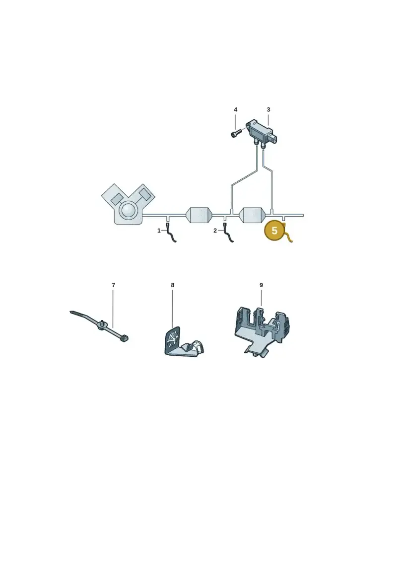 8S0919519 — Audi A3 Sportback (2019-2025) diagram 596906004, position 5