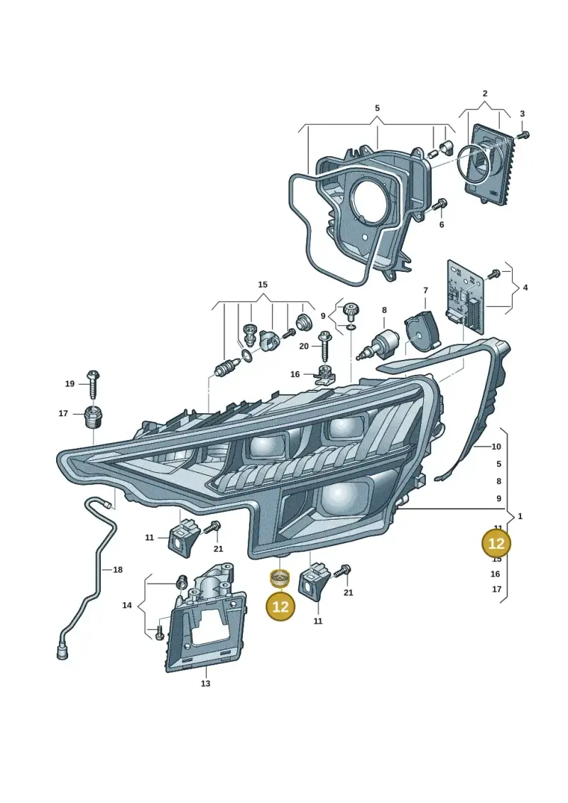 8S0941749 — Audi RS Q8 (2019-2025) diagram 429941005, position 12