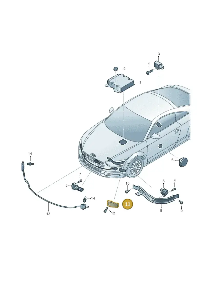 8S0959502 — Audi TTRS Coupe (2016-2023) diagram 850959300, position 11