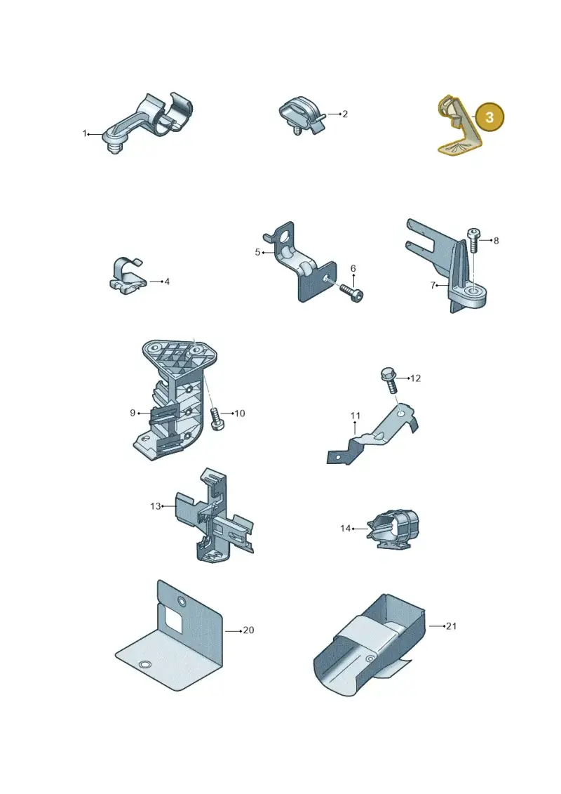8S0971848 — Audi A1 sportback 1.0 (2018-) diagram 592971000, position 3
