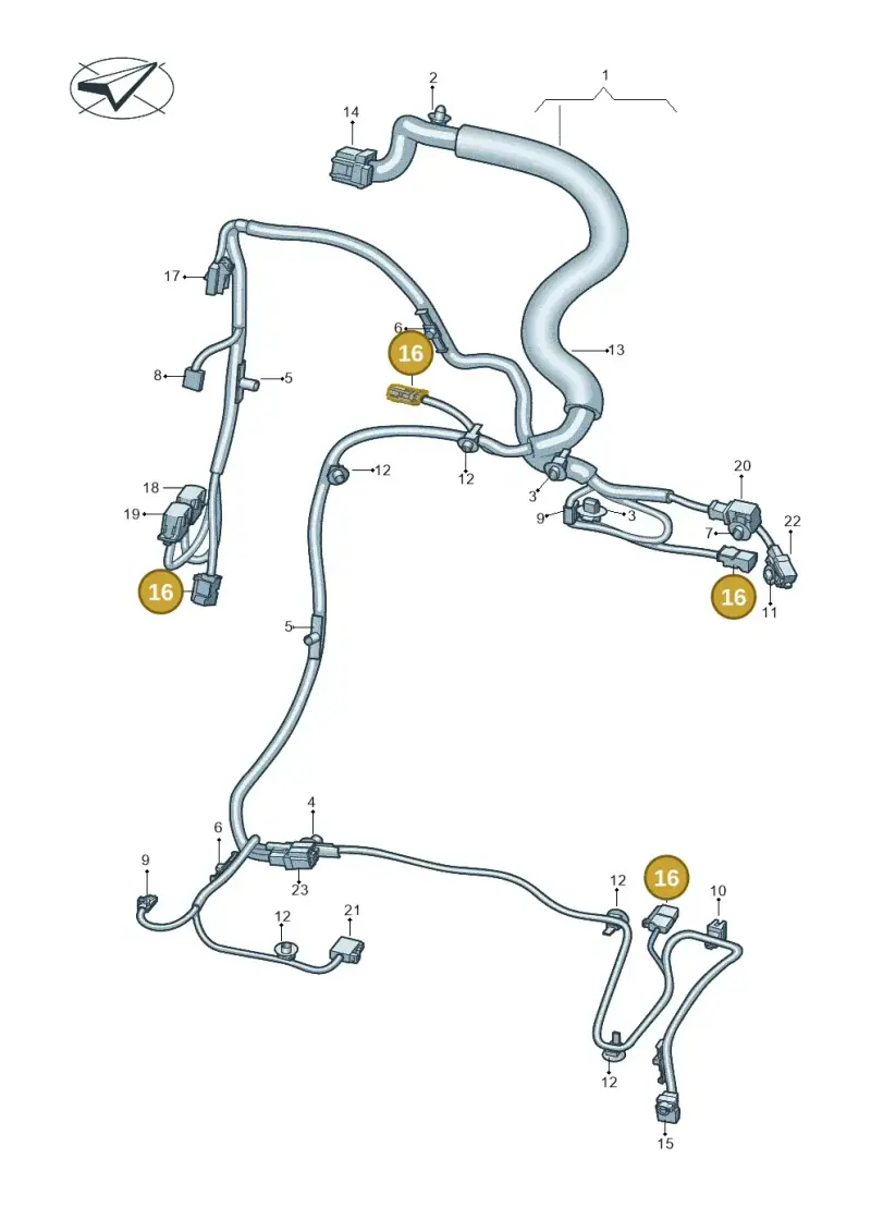 8S0972705 — SEAT CUPRA Born (2021-) diagram 10a972027, position 16