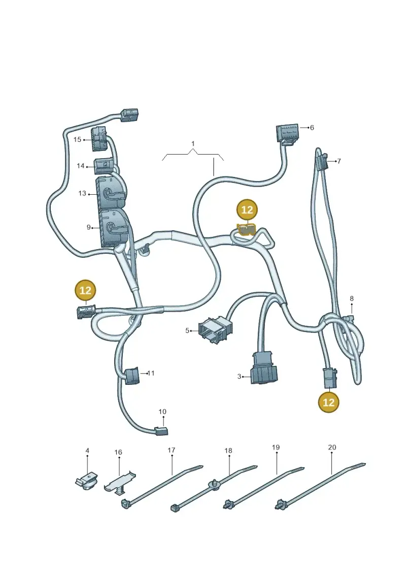 8S0972705 — Audi Q4 Sportback (2021-2025) diagram 435882100, position 12