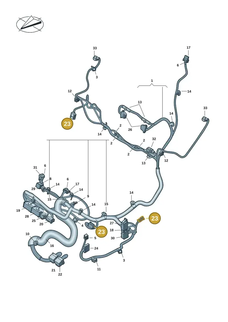 8S0972705 — Volkswagen Multivan (2021-2025) diagram 7t0972250, position 23
