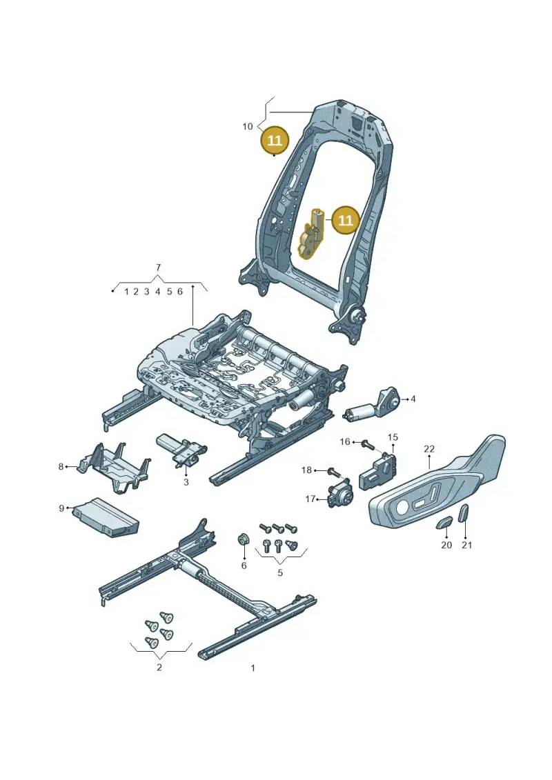 8S7959761B — Audi RS Q3 Sportback (2019-2024) diagram 596959200, position 11