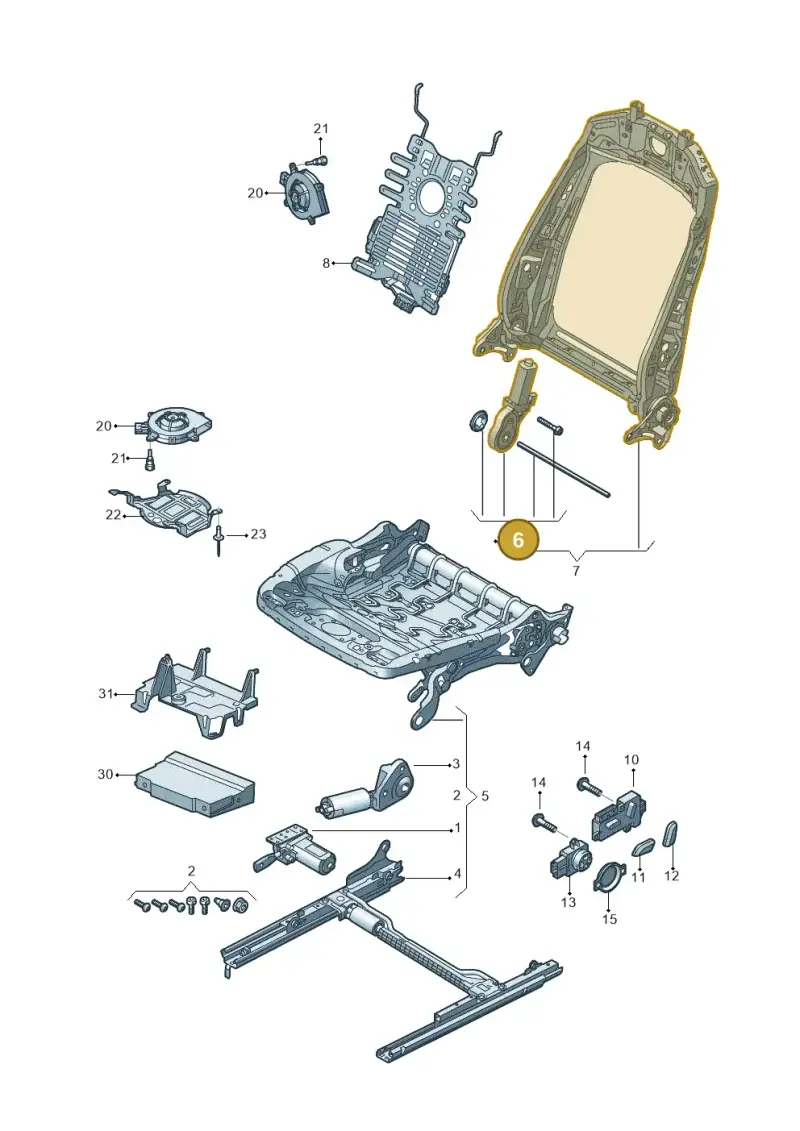 8S7959761B — Audi Q8 (2018-2025) diagram 859959200, position 6