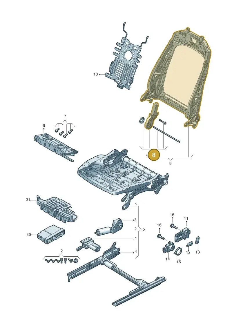 8S7959762B — Audi RS Q8 (2019-2025) diagram 859959210, position 8