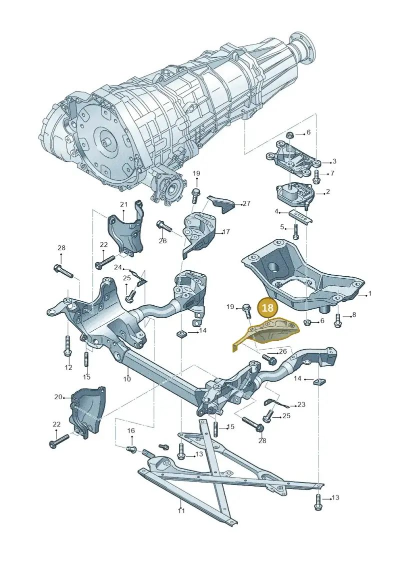 8T0399299E — Audi A4 Av. Allroad (2008-2016) diagram 673399700, position 18