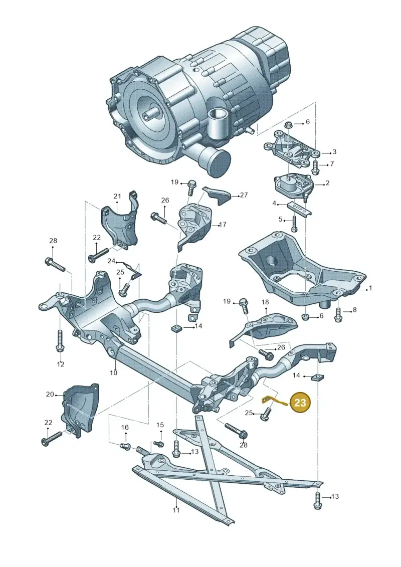 8T0399379A — Audi Q5 qu. 2.0 TDI (2008-2012) diagram 620399600, position 23