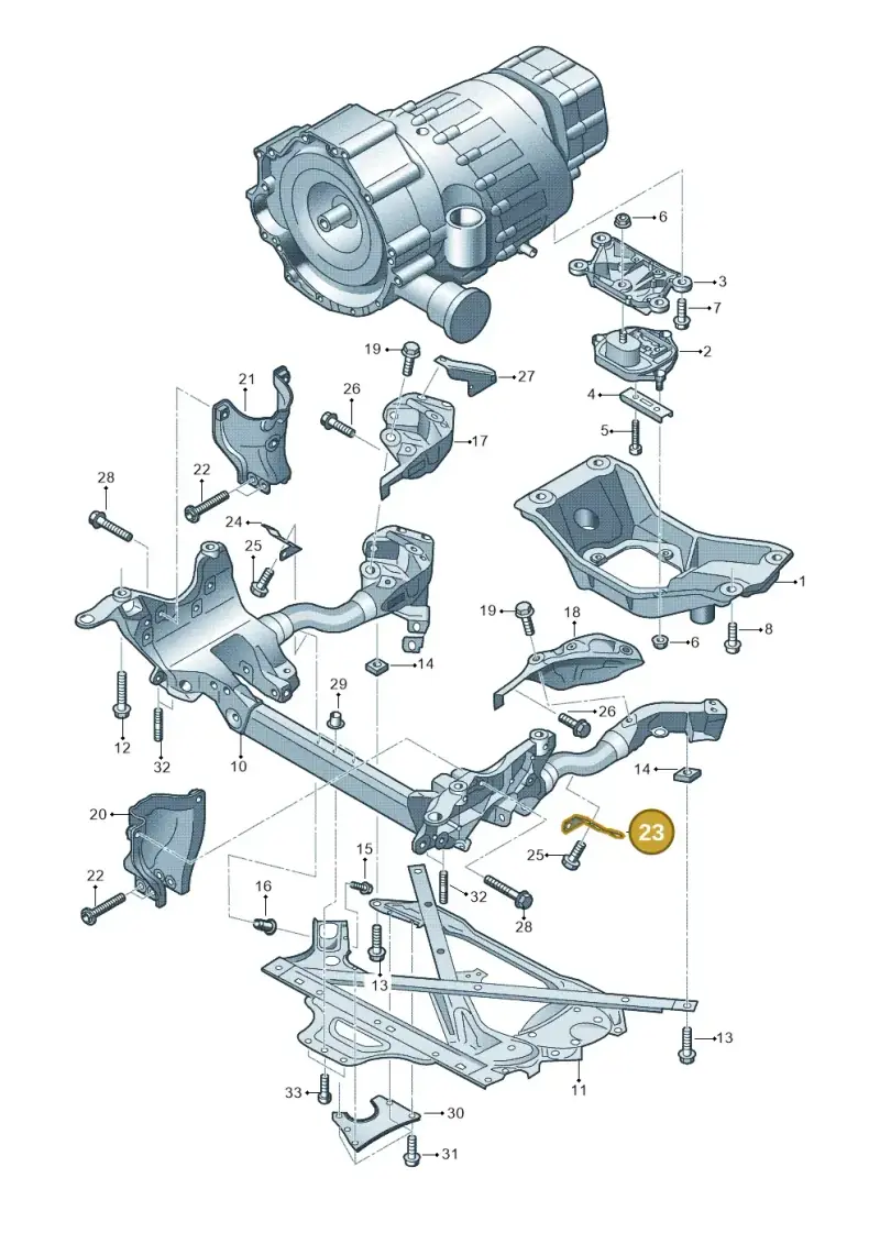 8T0399379A — Audi A5 Cabrio 2.0 (2011-2017) diagram 670399600, position 23