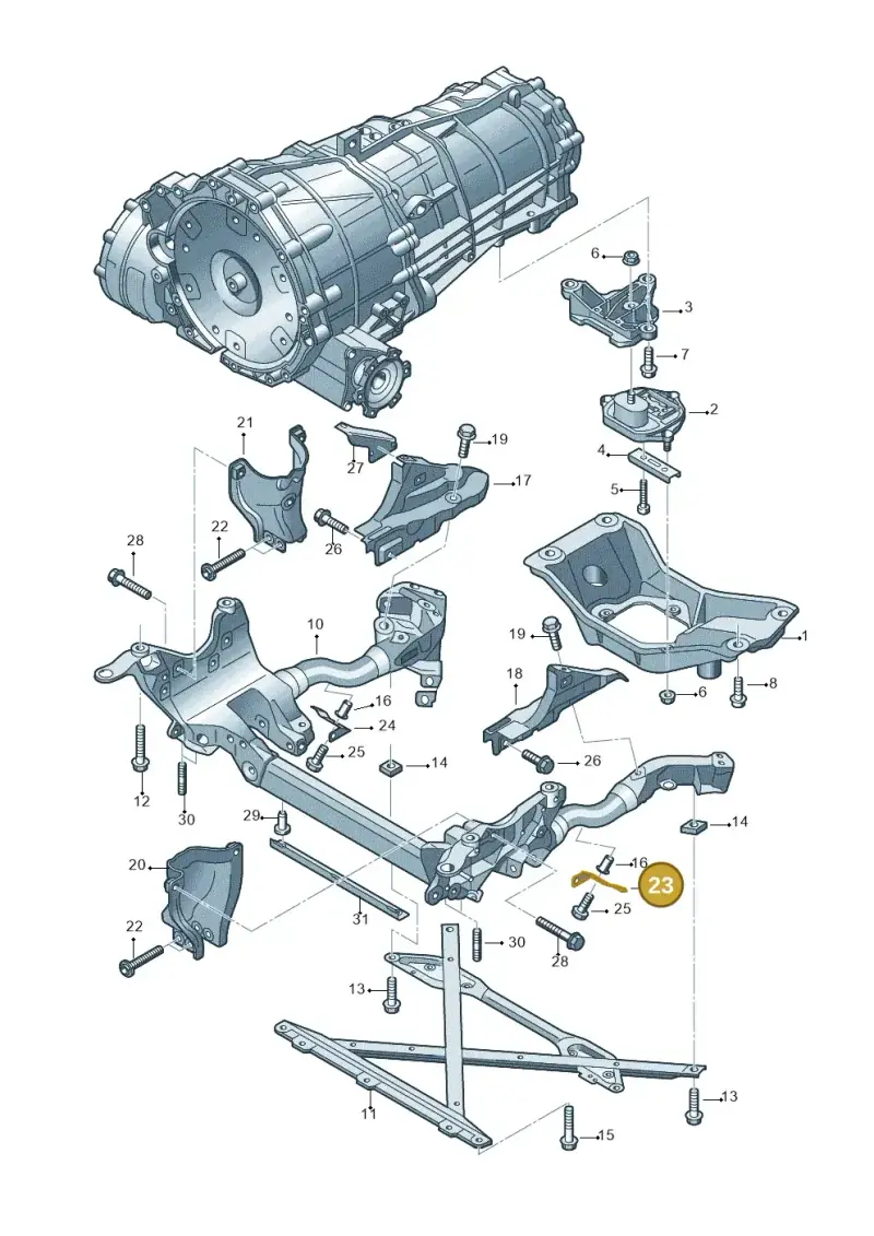 8T0399379A — Audi A4 av. 2.0 tdi (2011-2015) diagram 724399200, position 23