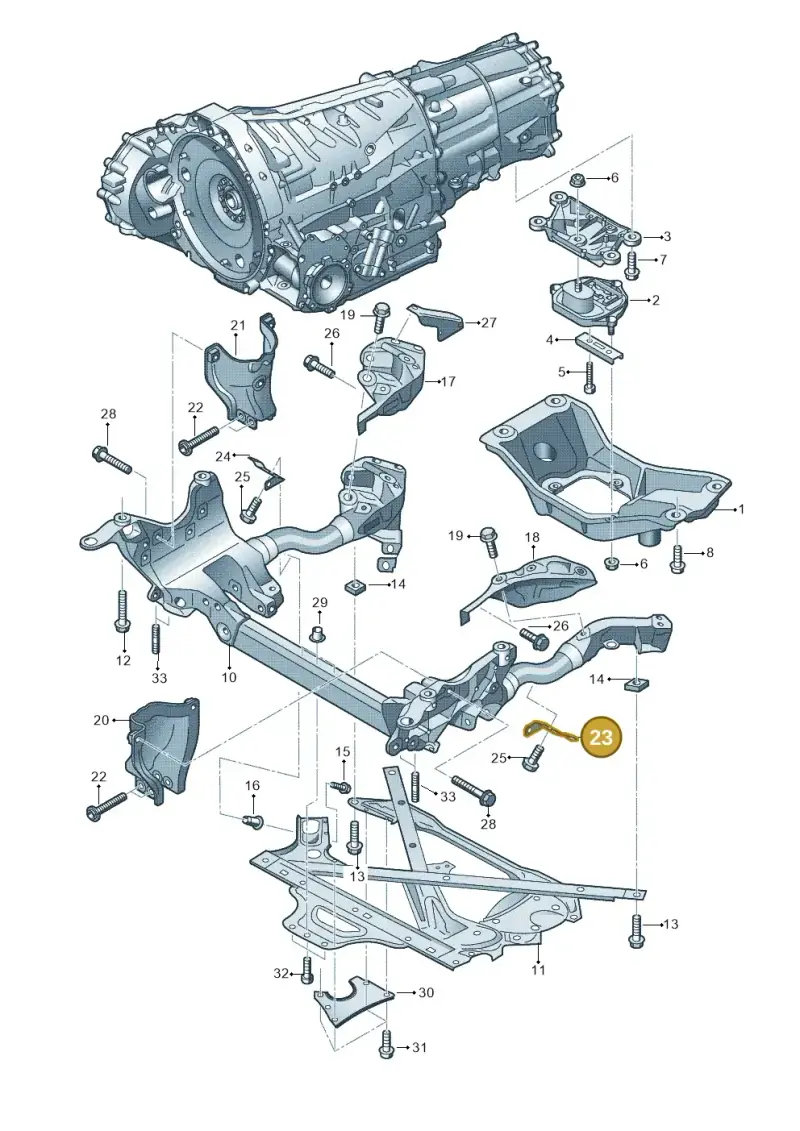 8T0399379A — Audi A5 Cabrio 2.0 (2011-2017) diagram 670399200, position 23