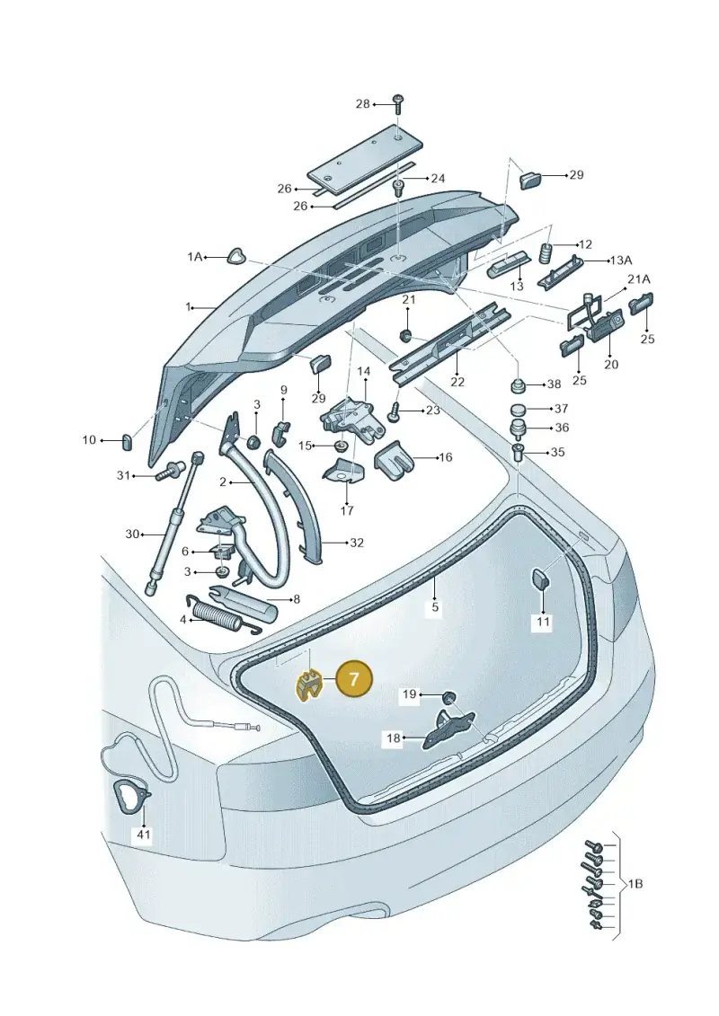 8T0827499E — Audi A4L 2.0 (2008-2012) diagram 669827000, position 7