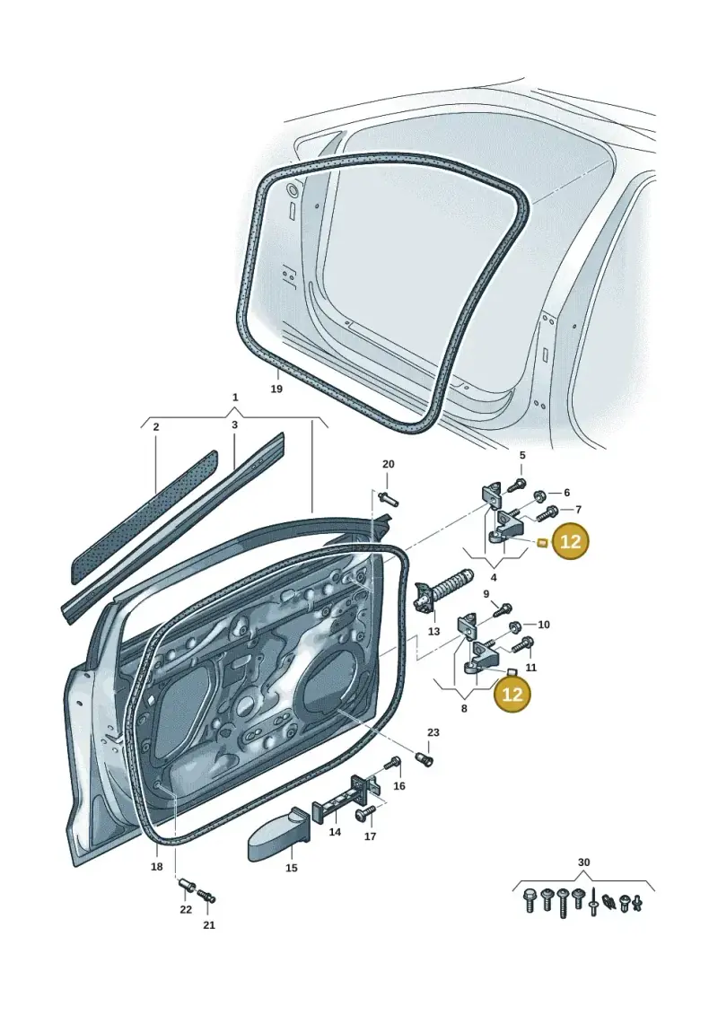8T0837947 — Audi A5 Limo 2.0 (2024-) diagram 8wk831010, position 12